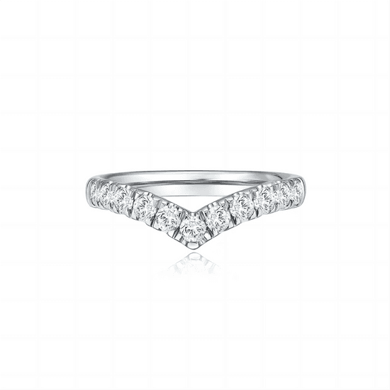  Diamond silver ring