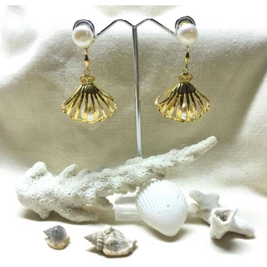 1 pr. Earring With Pearl