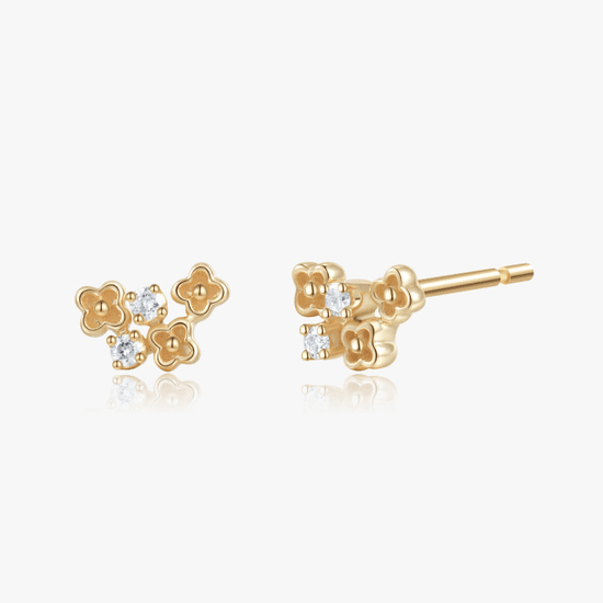14K Diamond Earrings