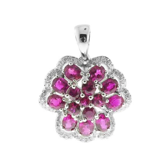 14K Gold and Ruby Pendant