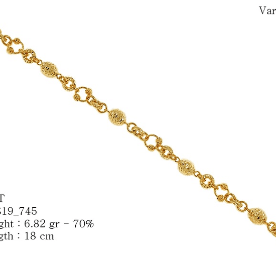 17K Gold Bracelet