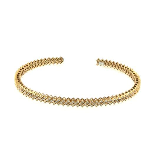 18K Diamond Bangle