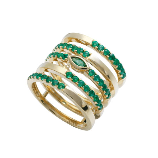 18K Emerald Ring