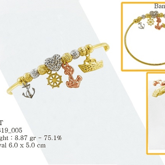 18K Gold Bangle