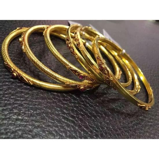 18K Gold Bangles