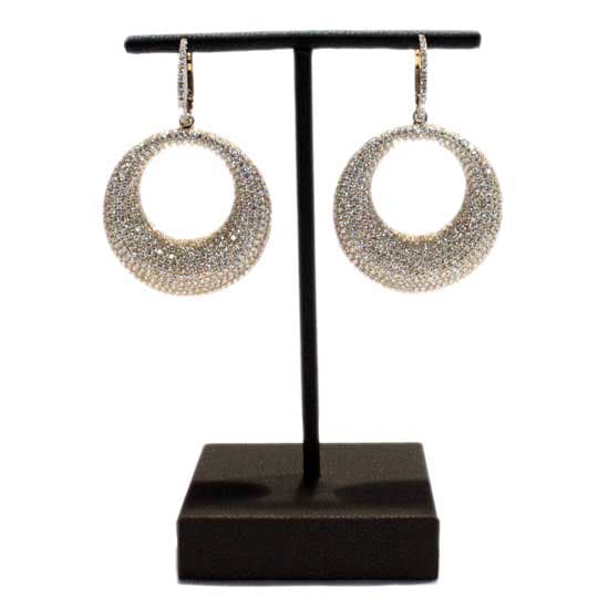 18K Gold Diamond Earrings