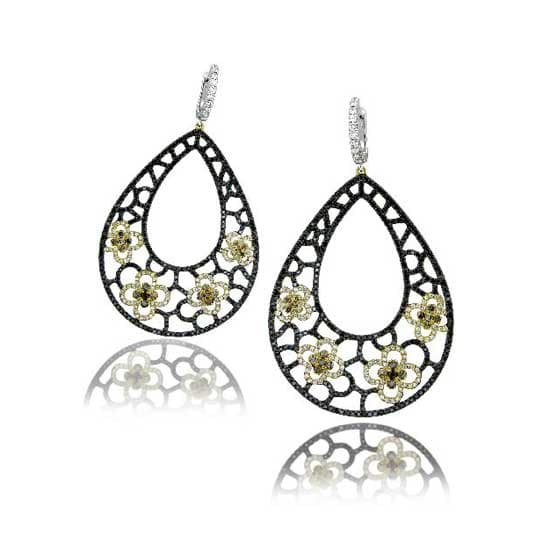 18K Gold Diamond Earrings