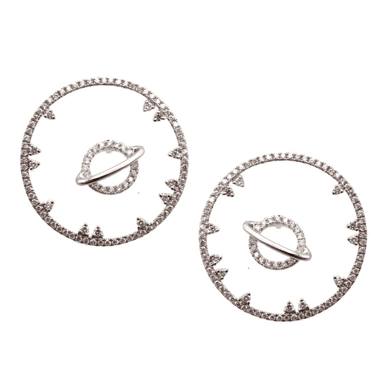 18K Gold Diamond Earrings