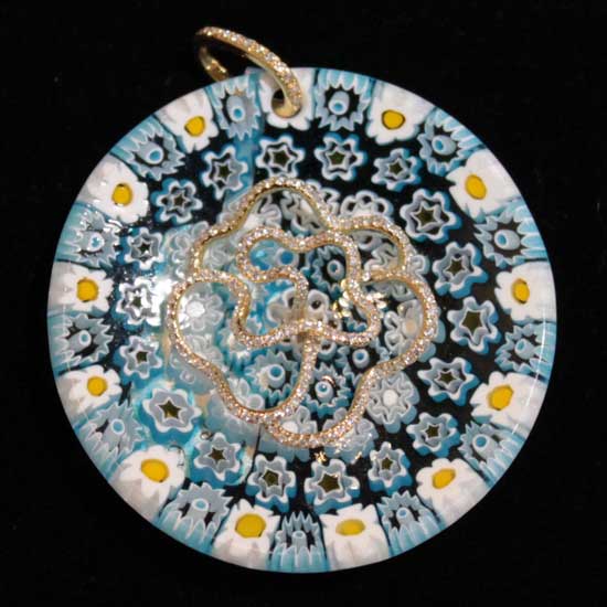18K Gold Diamond Pendant