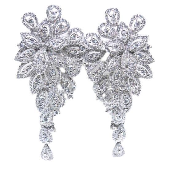 18K Gold Diamonds Earring