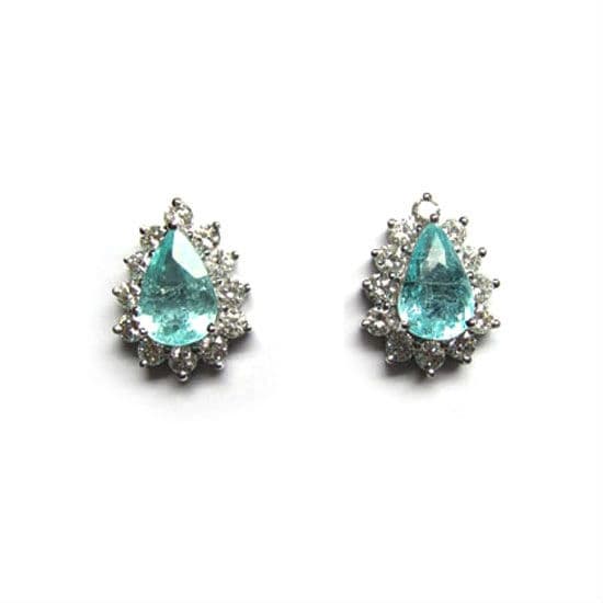 18K Gold Paraiba Earring
