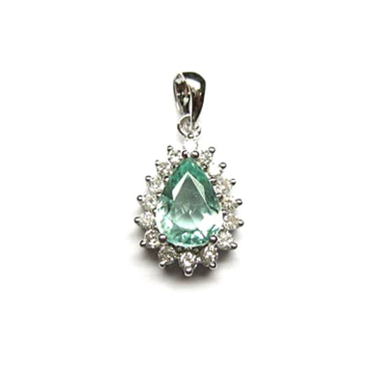 18K Gold Paraiba Pendant