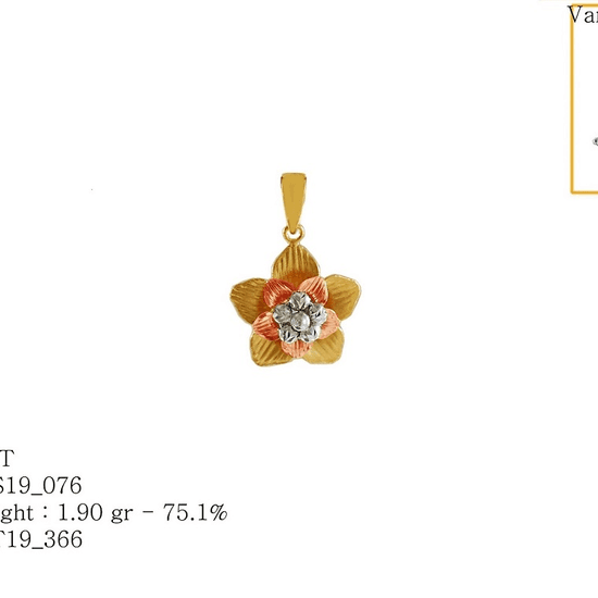 18K Gold Pendant