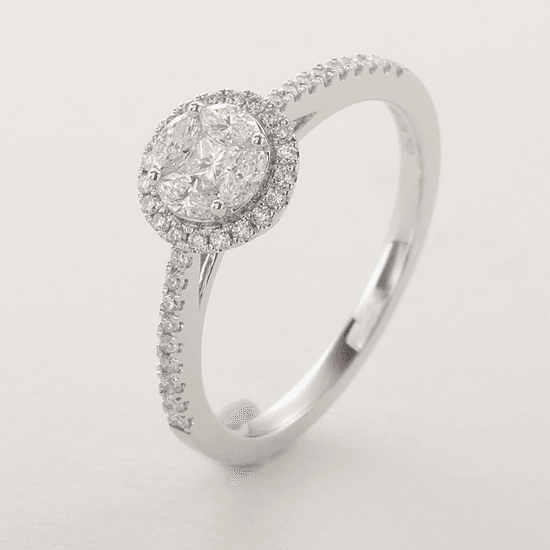 18K Gold and Diamond Ring
