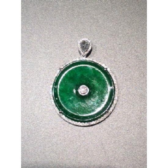 18K Jade Pendant