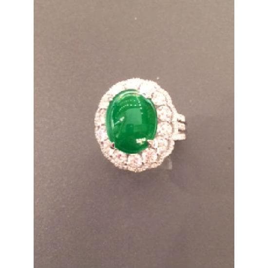 18K Jade Ring