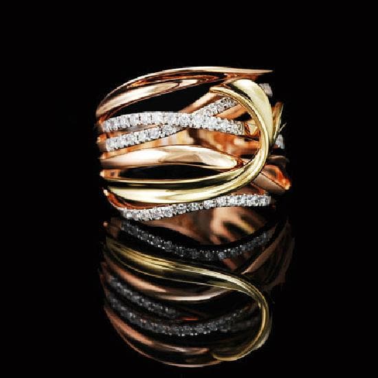 18K Rose Gold Diamond