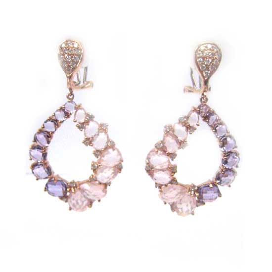18K Rose Gold Earring