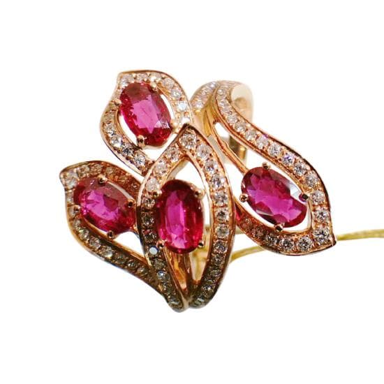 18K Ruby/w Ring
