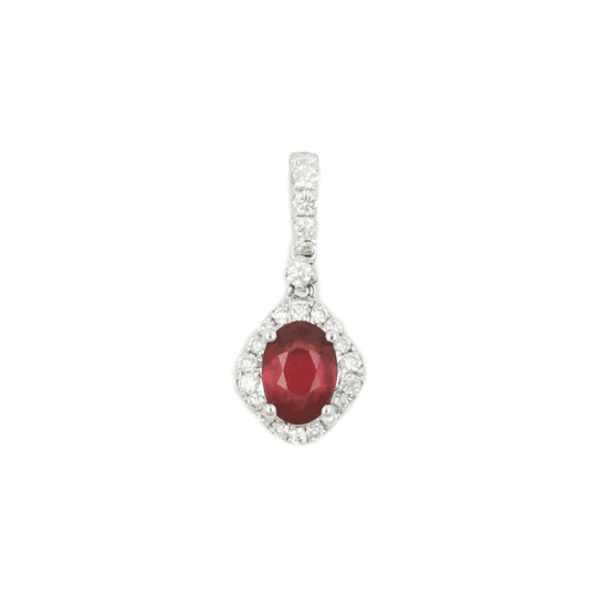 18K WG Diamond Pendant