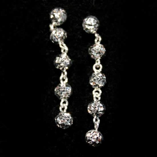 18K White Gold Earrings