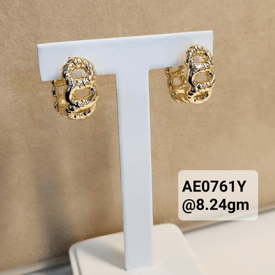 18K Yellow Gold Earrings