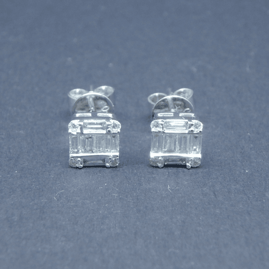 18K illusion Earring