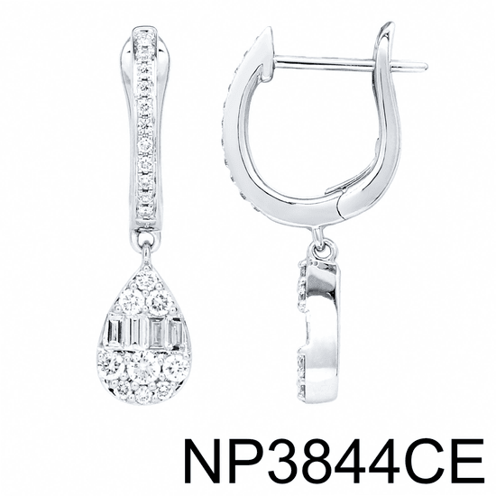 18KW Diamond Earrings