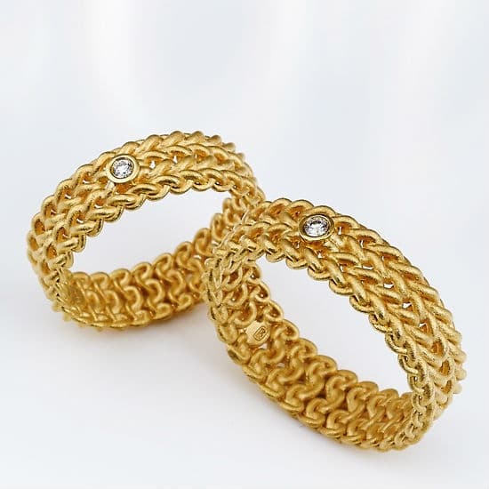 18KY Diamond Ring 