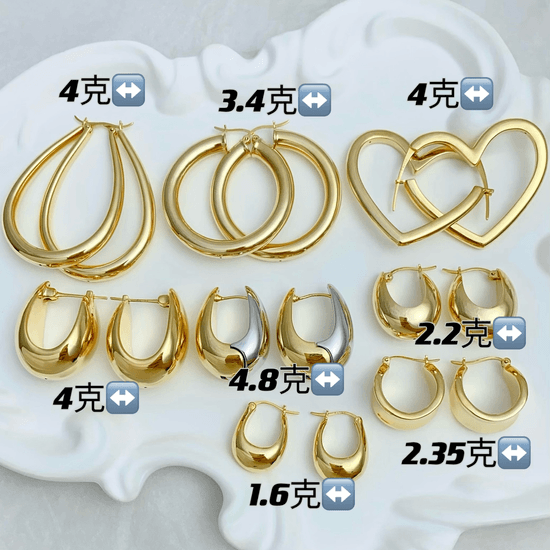 18k gold earrings