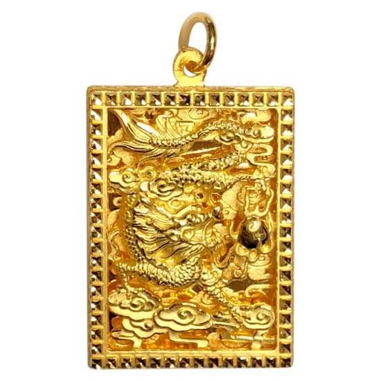 24K Dragon Gold Pendant