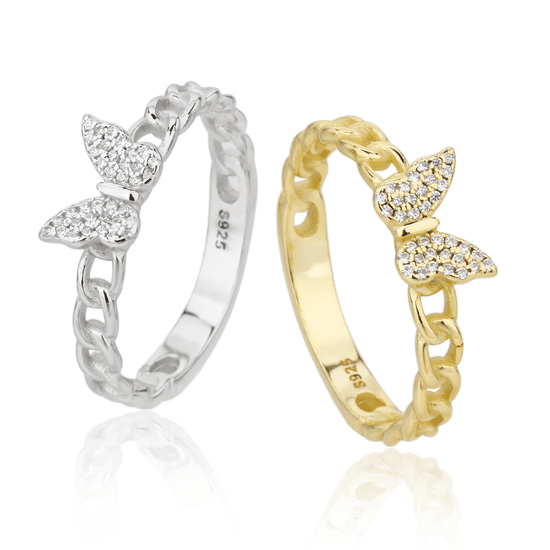 925 Silver Butterfly Ring