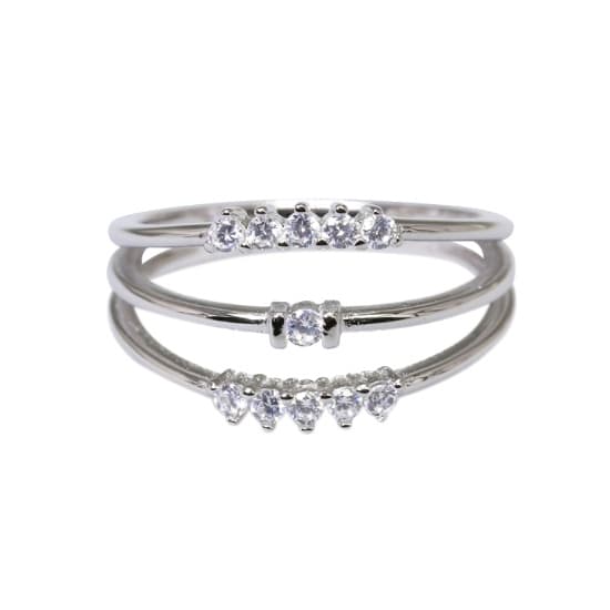 925 Silver CZ Ring