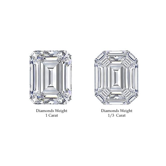 9pcs Emerald Cut Diamond