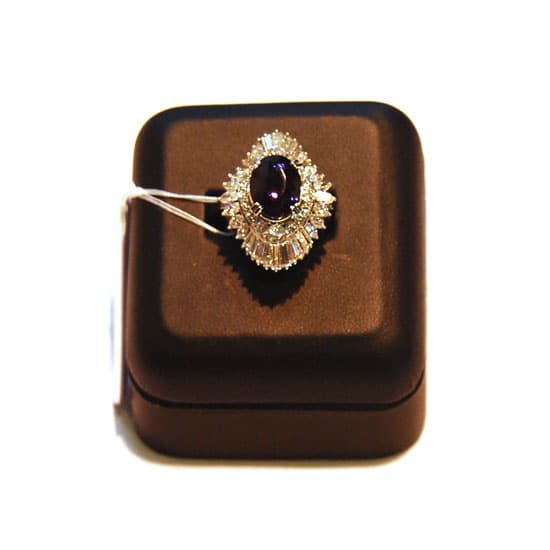 Alexandrite Diamond Ring