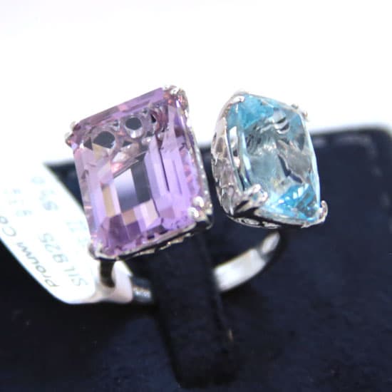 Amethyst & Topaz Ring