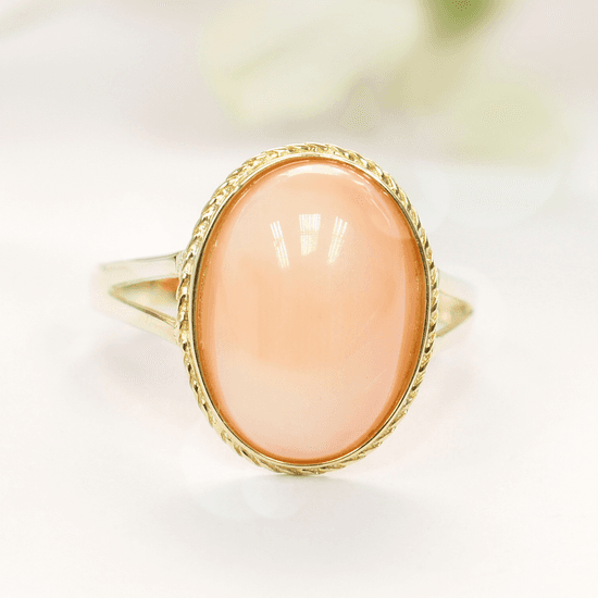 Angel Skin Coral Ring