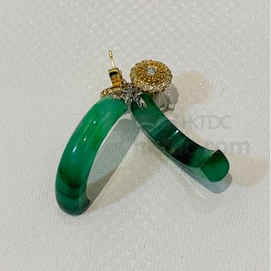 Arc Jade Earring