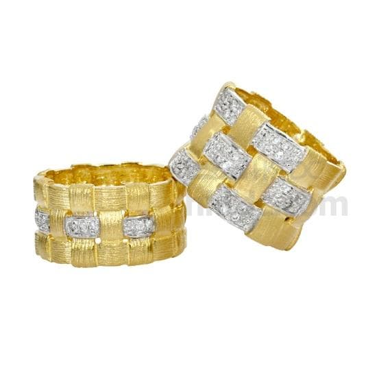 Basketweave Rings