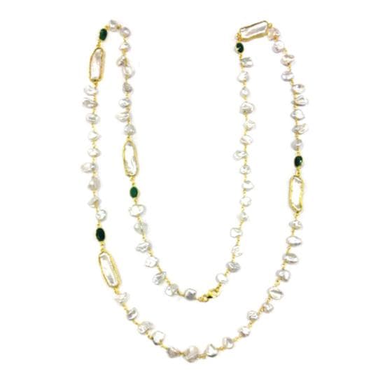 Beaded Pearl Necklace