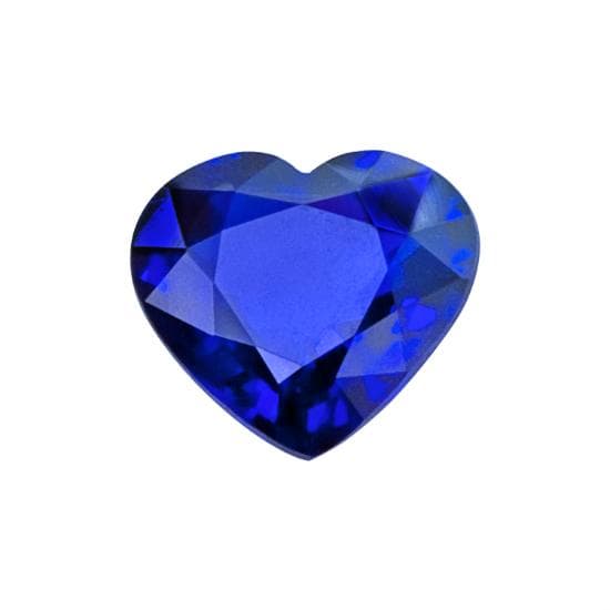 Blue Sapphire Heart Shape