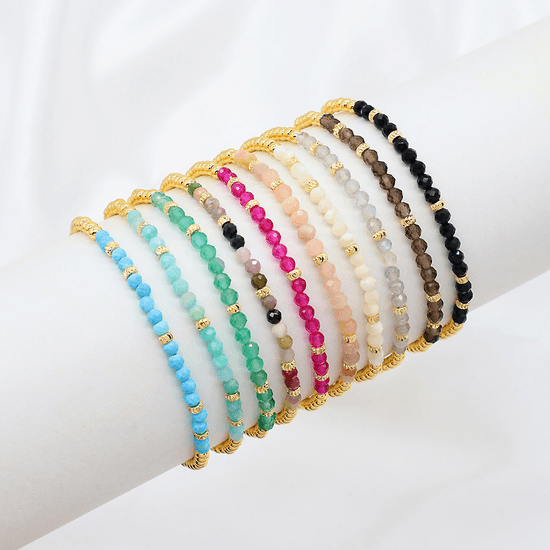 Brass Natural Stone Beads