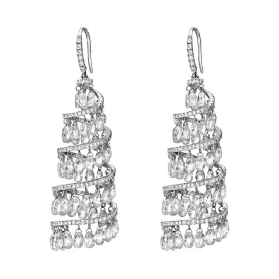 Briolette Spiral Earrings