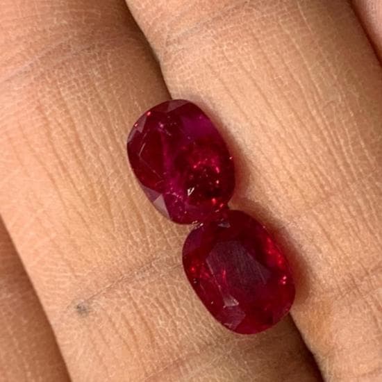 Burma Ruby Match Pair