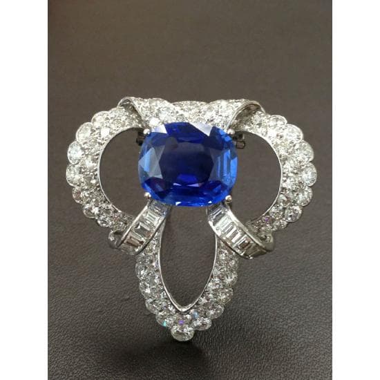 Cartier Sapphire Brooch