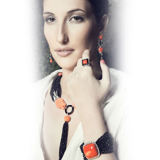 Coral Jewelry Set