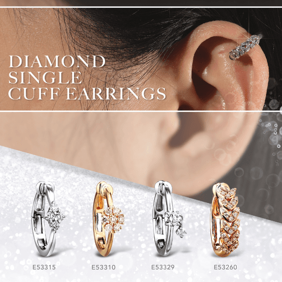 DIAMOND CUFF EARRINGS