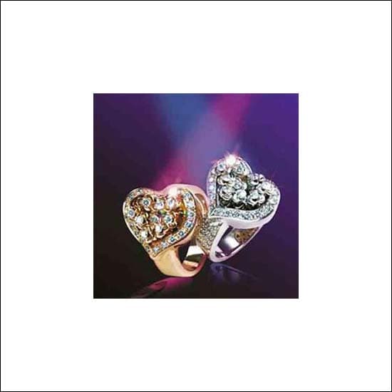 Dancing roses rings