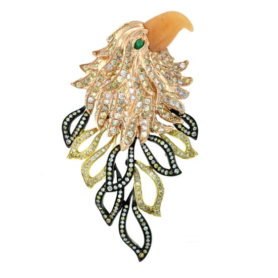 Diamond Eagle Pendant