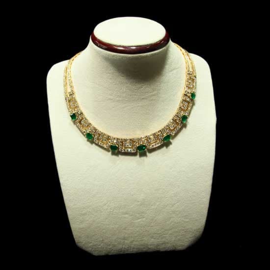 Diamond & Emerald Necklace